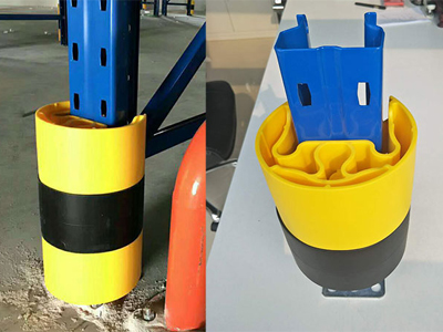 Racking plastic anti-collision system